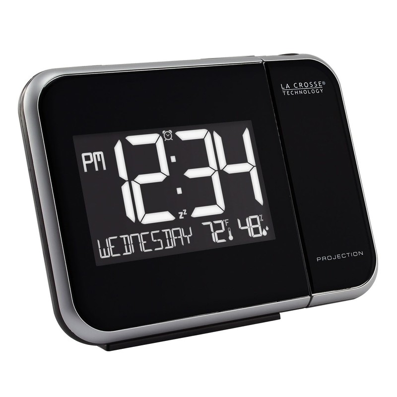 La Crosse Technology 616-1412 Projection Alarm Clock with Indoor Temperature