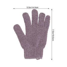 Bath Gloves, Foaming Gloves, Double-Sided, Bath Gloves, Bath Supplies, Debris Gloves, Unisex, Shower Gloves, 1 Pair (Purple)