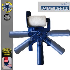 Paint Corner Brush STARLYF Paint Edger - Paint Roller, Edge Roller, Painting Tool for Painting without Sticking, with Side Protection and Integrated Side Brush, Simple and Practical