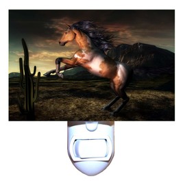 Gotham Decor Sunset Horse Decorative Night Light