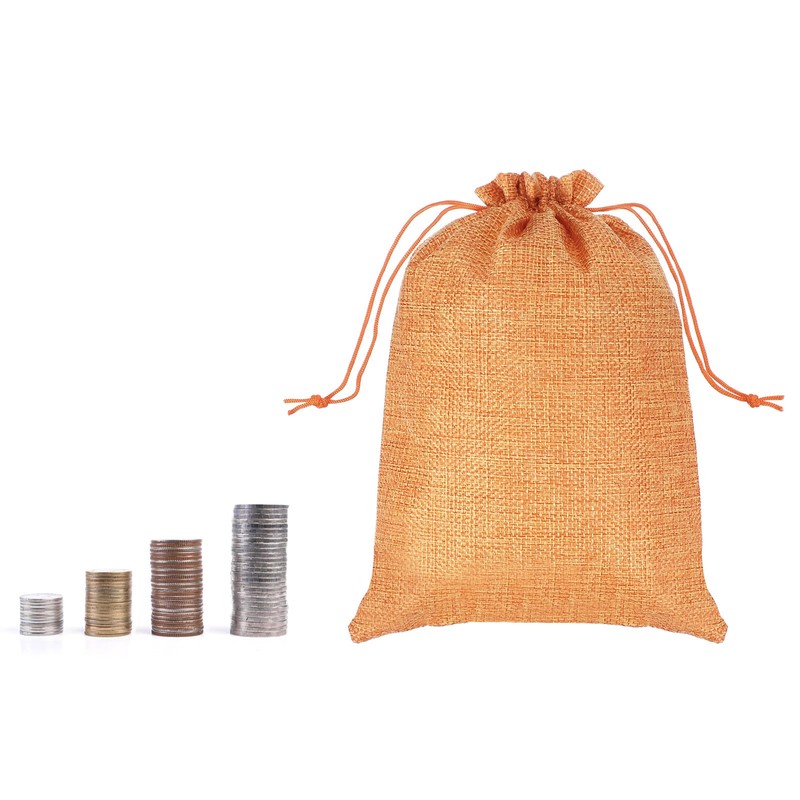 PATIKIL 9"x7" Coin Sacks Bag, 6Pcs Bank Deposit Change Transit
