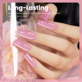 RARJSM Jelly Glass Cat Eye Gel Nail Polish Nude Light Pink with Magnetic Stick Smoothie Silver Ceramic Glitter 15ml Mirror Shimmer Velvet Cateye Gel Polish UV LED Curing Require Soak Off Home Salon