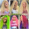 Valiilo Deep Wave Lace Front Wigs Human Hair 613 Blonde