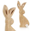 com-four® Decorative Rabbit Made of Mango Wood, Decorative Wooden Easter