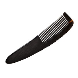 Ipetboom Handmade Natural Buffalo Horn Comb Large Wide Tooth Hair Styling Tool for Men Women Static Scalp Massage Comb for All Hair Types for Curls