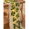 Waipfaru Christmas Decoration Indoor - 6FT Eucalyptus Garland with Timer,