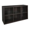 ClosetMaid 6 Cube Storage Shelf Organizer Bookshelf with Back Panel,