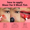 e.l.f. Tinta Sheer For It Blush Tint Left on Red