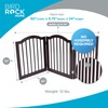 INTERNET'S BEST Arched Top Dog Gate | 3 Panel, 24"