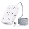 Power Bar Surge Protector- 12 Wide Outlets Power Strip with