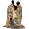 Lady with Fan - Gustav Klimt - Blanket Throw Woven