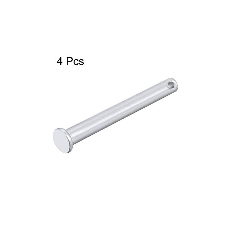 sourcing map Clevis Fork Bolts Single Hole Flat Head Galvanised