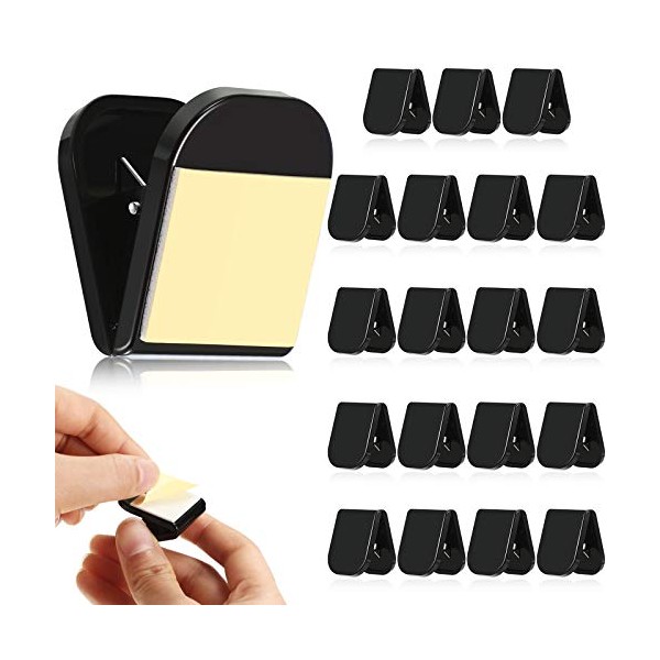 20 Pieces Self Adhesive Clips Tapestry Hangers Clips Wall Clips