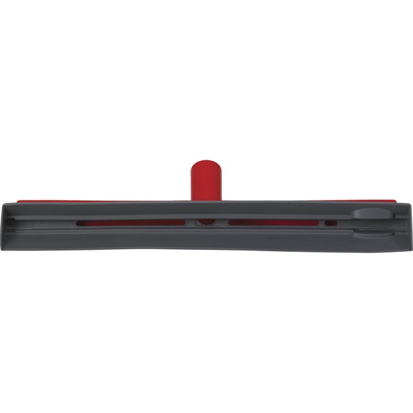 Vikan 77164 Rubber Polypropylene Frame Ceiling Single Blade Squeegee, 16", Red