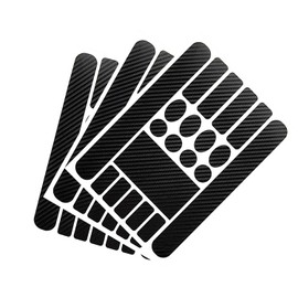 ZEACCT Pack of 3 Bicycle Frame Protection Carbon Stickers, Bicycle Protection Paint Damage Frame Sticker, Bicycle Frame Protective Film, Bicycle Protective Film Sticker, for Bicycle, Mountain Bike etc