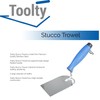 Toolty Stainless Steel Stucco Trowel, Plastering Trowel - 80mm -
