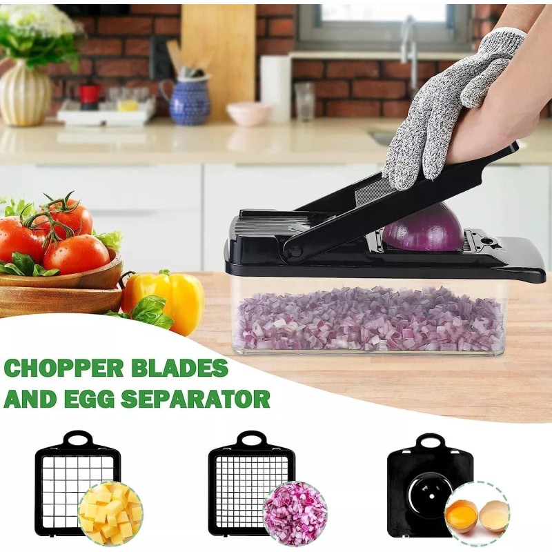 Kathsi Vegetable Chopper-Veggie Chopper/Slicer