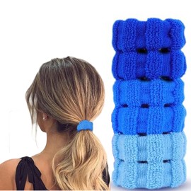 6 Stück Dickes Baumwolle Haargummi， Nahtlose Haarbänder Haargummis Elastische für Damen Mädchen Dehnbares Pferdeschwanz Halter，Zopfgummis Keine Knicke Rutschfeste Haar Gummibänder