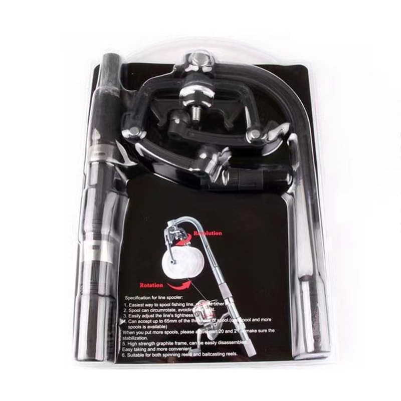 AIMALL Fishing Reel Winding Tool, Fishing Line Rewinder, 18.5in/47cm Wire