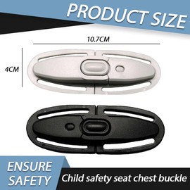 Juguta Pack of 2 Child Safety Belt Buckle Strap Fastener Child Seat Belt Secure, Buckle Protection Child Seat, Belt Collector Child Seat, Car Seat Chest Strap Clip for Car Seats Pushchairs