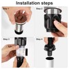 BDHYYM Siphon Sink Drain Pipe, Drain Fitting, Sink, Flexible Drain