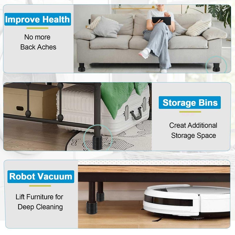 Bed Risers 1 inch, 2 inch, 3 inch, 4 inch