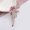GFM® Vintage Style Brooch with Sparkly Diamantes - A10-Rose Gold