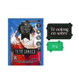 Nature's Factory Té Oolong en Polvo Sabor Jamaica, Bajo en Calorías, 10 piezas de 20 gramos