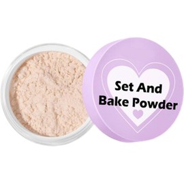 Polvo fijador, polvo facial con control de brillo 24, maquillaje de acabado para hornear que extiende uso del maquillaje para mujeres y niñas, ajuste suelto
