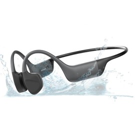 Bone Conduction Headphones, IPX8 Waterproof Open-Ear Bluetooth 5.4 Headphones & 32GB MP3 Player, Wireless Earphones for Workouts, Running and Swimming, with 2 Magnetic Charging Cable