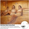 Palwin Aroma Bowl Sauna, 12 cm Sauna Bowl, Stainless Steel