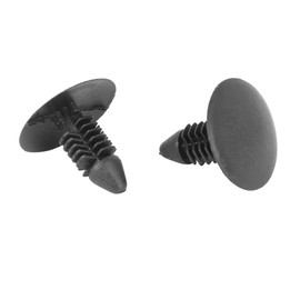 Unifizz 40pcs Plastic Bumper Fastener Rivet Clips Fender& Bumper Shield Retainer 6mm / 0.24'' Hole Retainer Auto Body Clips Black