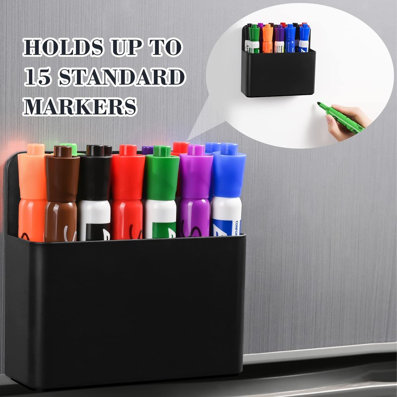 Lidwot Set of 2 Black Strong Magnetic Dry Erase Marker