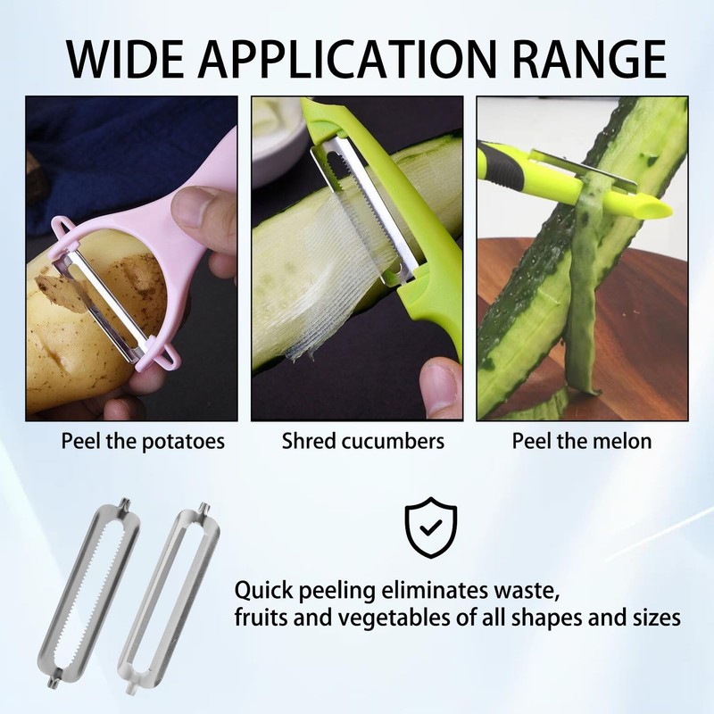 Pack of 12 Peeler Tupper, Replacement Blades for Peeler, Peeler