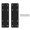 2pcs 10"X3" Straight Steel Plate,I Flat Mending Plate for Wood