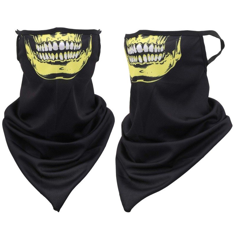 Trimming Shop Multifunctional Bandana Headwear Scarf with Ear Straps Face
