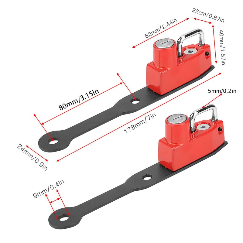 Motorcycle Anti Theft Helmet Lock Left Side Fits for CBR400R