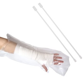 AID H365 Cast Itch Scratcher and Cast Covers for Shower Arm Adults, Wounds Bandages Scrapes, from Water