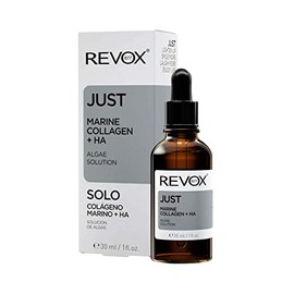 REVOX B77 - Just Marine Collagen  HA, 30 ml, Colgeno Marino y cido Hialurnico, Solucin de Algas para Rostro y Cuello, Hidratacin Intensa y Duradera,  