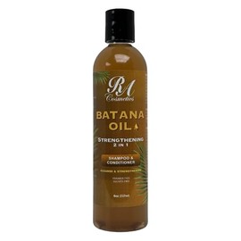 RA COSMETICS Batana Oil 2-in-1 Strengthening Shampoo & Conditioner – Promotes Hair Growth, Reduces Hair Thinning, Hydrates & Repairs Dry, Damaged Hair – Sulfate & Paraben-Free Natural Hair Care - 8oz