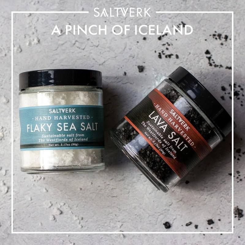 Saltverk Salt Gift Set- Includes 2 Jars - Flaky and