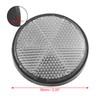 X AUTOHAUX 2 Pcs 56mm White Plastic Universal Round Reflective