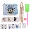 Diamond Painting Wallet White PU Leather Skull Pattern Chain Bag
