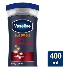 Vaseline Men Extra Hydration + Vaseline Body Lotion, 13.5oz (400ml) (Pack of 2)