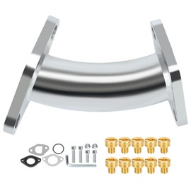 CILOYU Curved Mini Bike Intake Manifold Compatible with VM22 Carburetor Predator 212 224cc 196cc 6.5hp Engine Coleman CT200U BT200X Baja Warrior MB200 GX160 GX200 Mini Bike Go Kart Parts