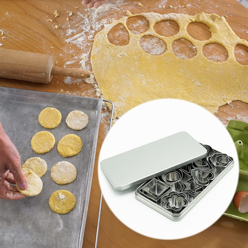 Mini Cookie Cutter Set - 30 Small Molds,Cookie Cutters, to