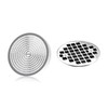 LEKEYE Shower Hair Catcher Drain Protector Strainer-Steel & Silicone 2