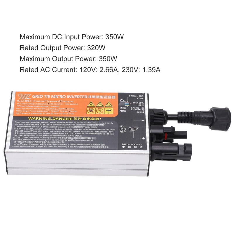 PVGS Solar Micro Grid Tie Inverter Solar Power PV Inverter