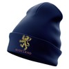 Purple Print House Scotland Lion Embroidered Beanie Hat for Men