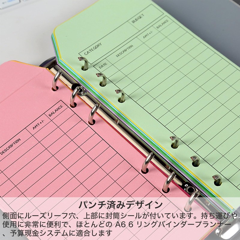 DARETOTRY Cash Envelopes Budget Envelopes Saving Envelopes 12 Colors 6